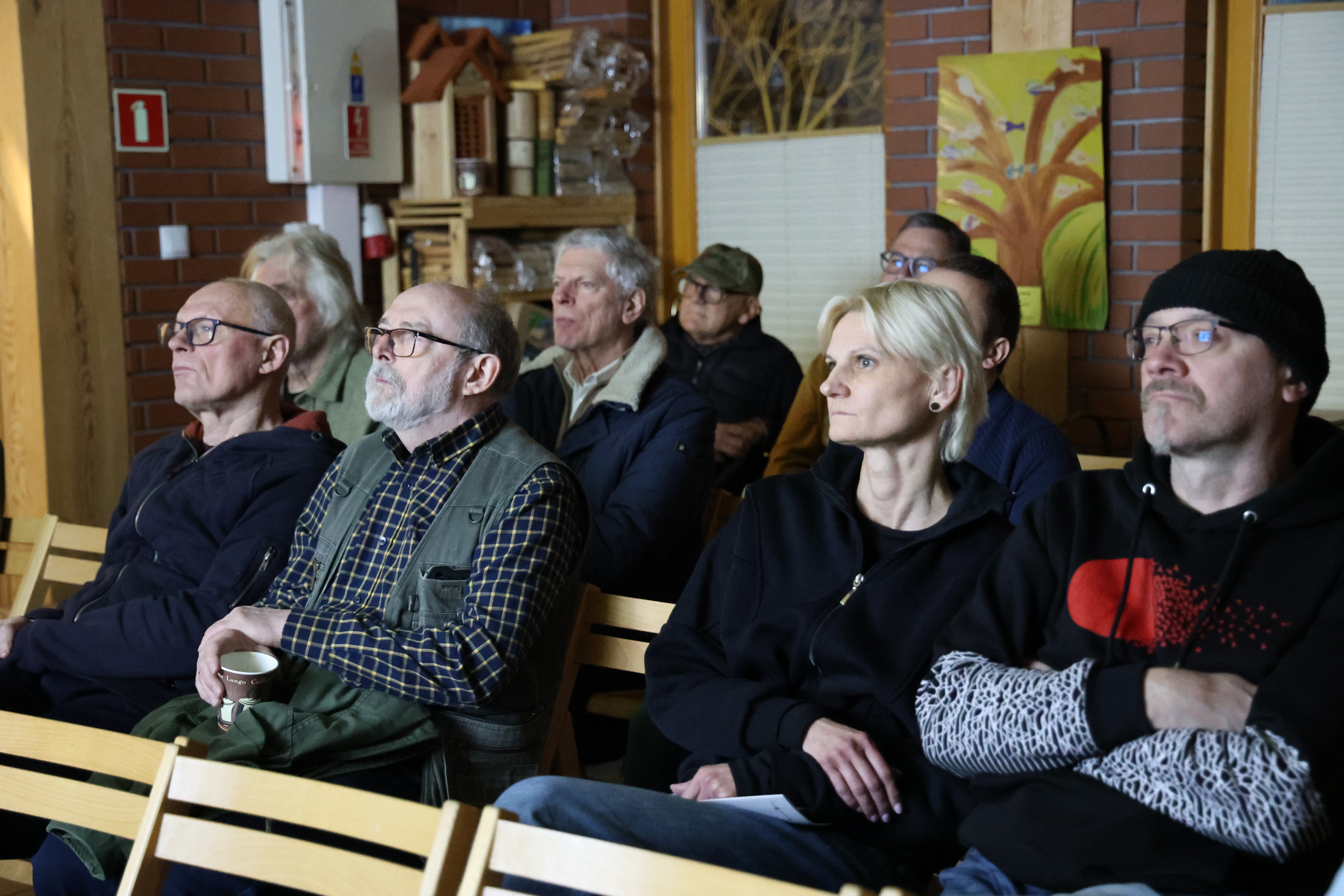 Zdjęcie przedstawia uczestników prelekcji. Fot. P. Kaźmierczak
