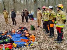 Szkolenie KW PSP w Poznaniu w lasach Nadleśnictwa Łopuchówko